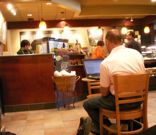 Asshole at Starbucks Working on Something Other Than Screenplay